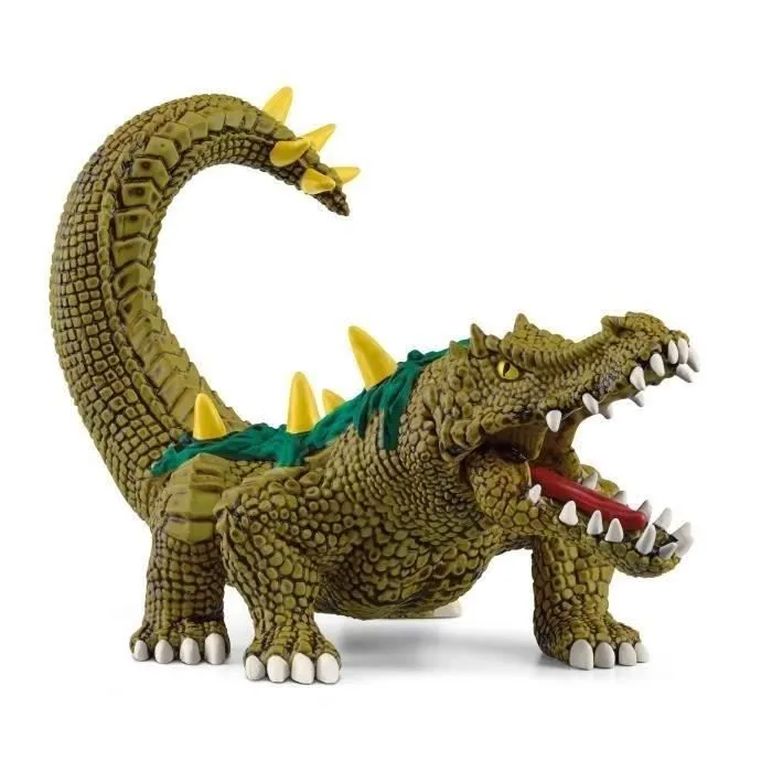 Figurine Monstre des Marais - Jouet Crocodile Ultra-réaliste et Durable aux Écailles Vertes et Dents Féroces Cadeau pour garçons-0