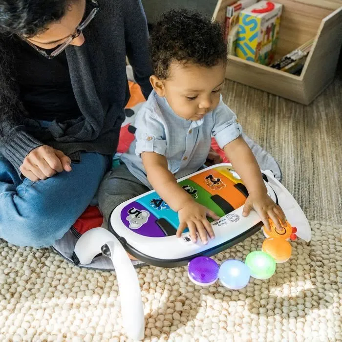 BABY EINSTEIN Tapis de sol éveil bébé évolutif 4-en-1 - Kickin’ Tunes - Jouet piano amovible, arche, jouets sensoriels, multilingue-5