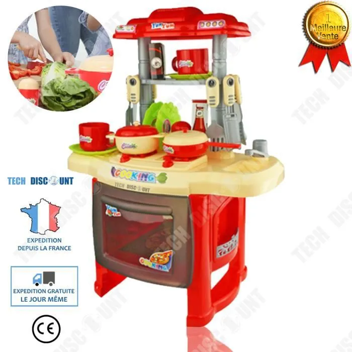 Jouets de cuisine Set pour Enfants dînette vaisselle simulation éducatifs ludiques apprentissage couleurs sons interactif jeu-0