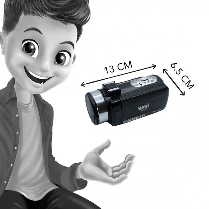 Caméscope - Buki France - PV09 - Ecran HD 7,5 cm - Zoom X16 - Compact et léger 300g-3