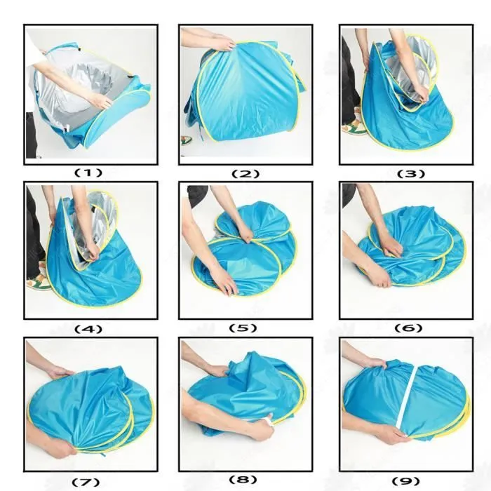 Tente de plage pour bébé anti-UV pliable avec stockage et ouverture rapide - HTBE®-2
