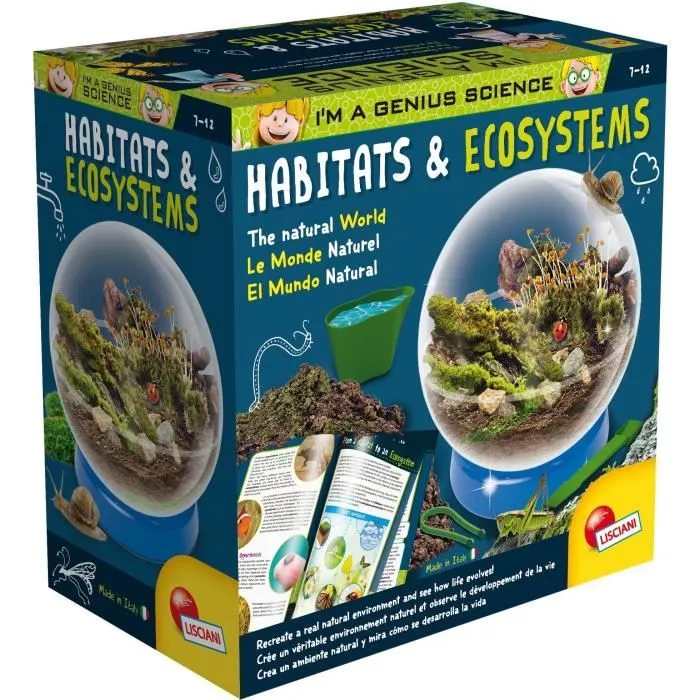 Écosystème interactif - LISCIANI - I'm a Genius - Habitat & écosystèmes - Reproduire habitats naturels - Manuel illustré-0