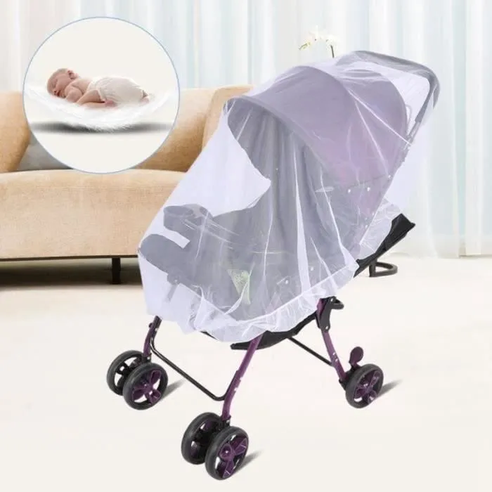 MOUSTIQUAIRE DE LIT PARAPLUIE Moustiquaire poussette Filet de protection pour nourrissons pour insectes poussette pour Bébé Enfants-0