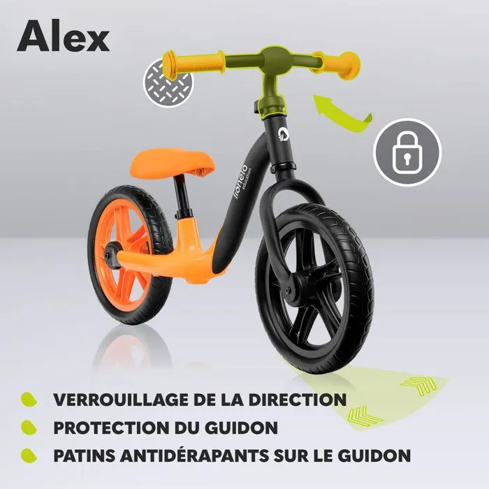 Lionelo - Draisienne Alex vélo pour enfant - Orange-2
