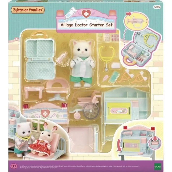Coffret Docteur du Village - Sylvanian Families - Modèle 5705 - Accessoires Inclus-0