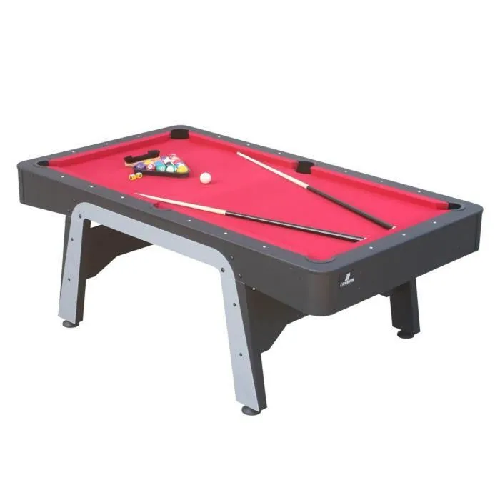 Table de Billard Arch Pro 7ft Noir/Rouge - Cougar - Pour Intérieur - Accessoires Inclus-1