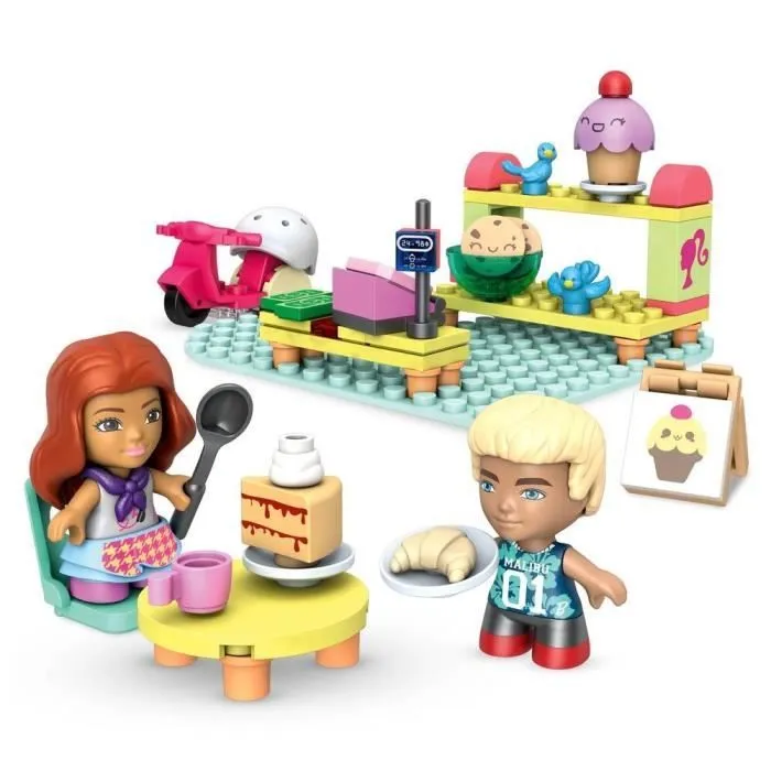 Mega Construx Barbie - Coffret Boulangerie-Pâtisserie - Jeu de construction - Dès 4 ans-1