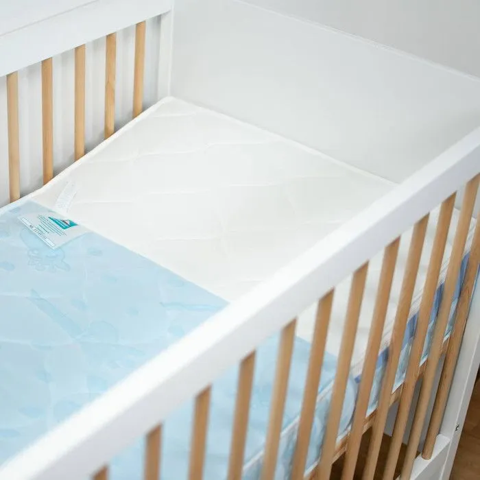 Matelas bébé Anti-Reflux avec Plan Incliné amovible Made in France Bleu 60x120-1