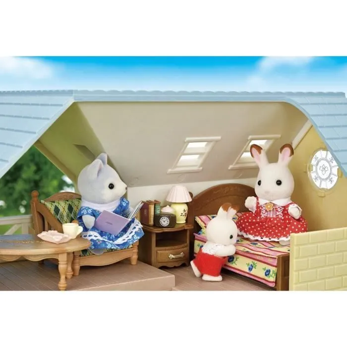 Coffret Le cottage au toit bleu - SYLVANIAN FAMILIES - 5671 - Pour Enfant de 5 ans et plus - Mobilier inclus-3