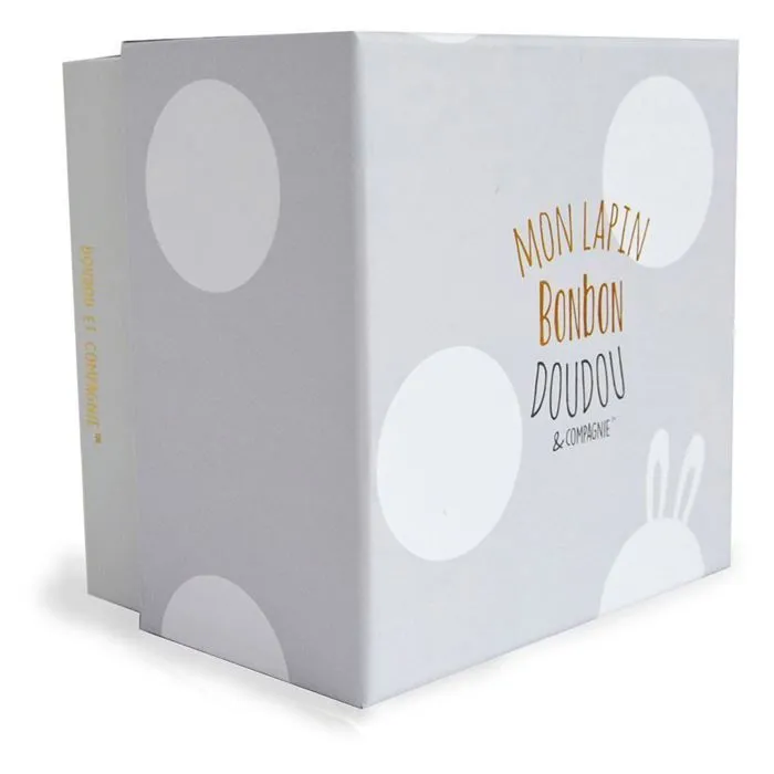 DOUDOU ET COMPAGNIE Lapin Bonbon - Lapin Bonbon Taupe 20cm-3