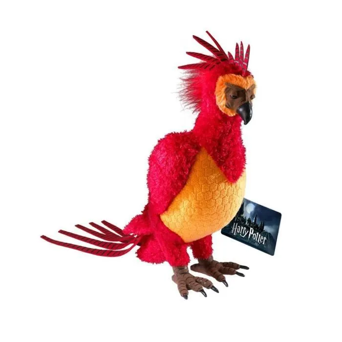 Peluche - Noble Collection - Fawkes - 30 cm - Multicolore - Rouge-0