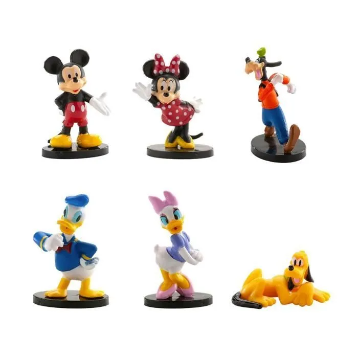 Figurines Disney - Mickey et ses amis - Kit de 6 personnages en PVC - Multicolore-0