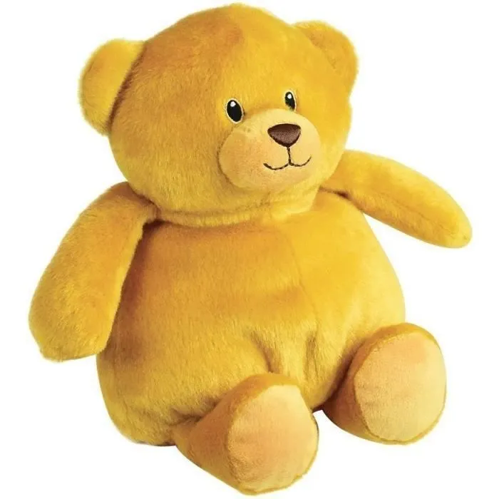 JEMINI Peluche bouillotte Ours - A chauffer au micro-ondes micro perles d'argile +/- 19 cm-0