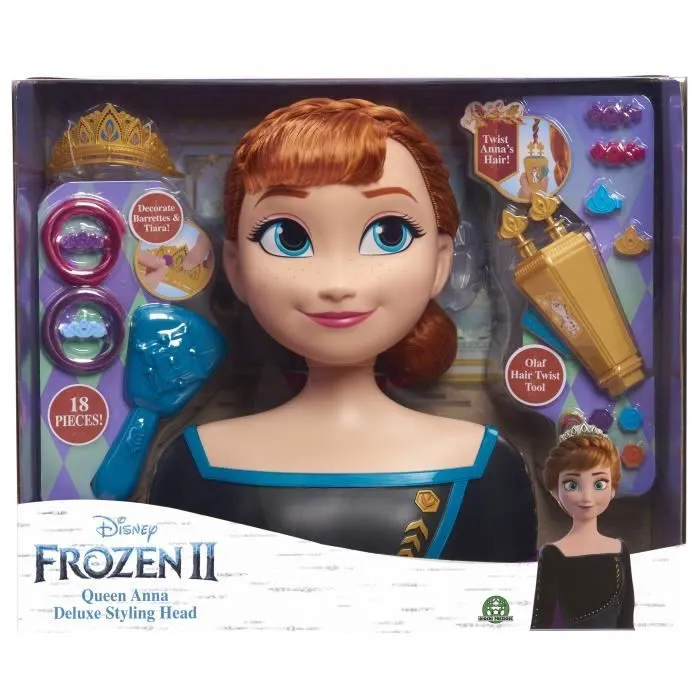 Tête à Coiffer Deluxe La Reine des Neiges 2 - Anna - Disney Princess-1