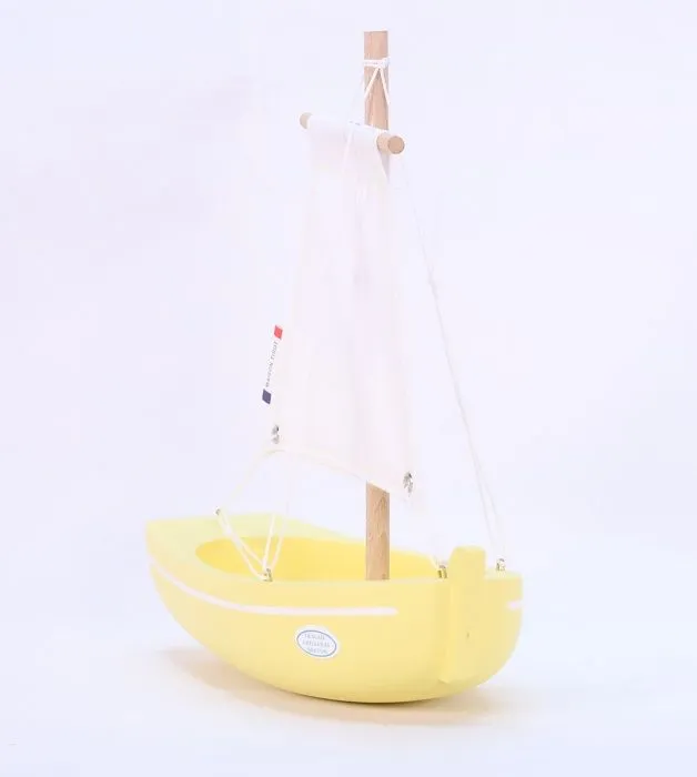 Maison Tirot - Bateau Le Misainier jaune 22cm - TIROT-2