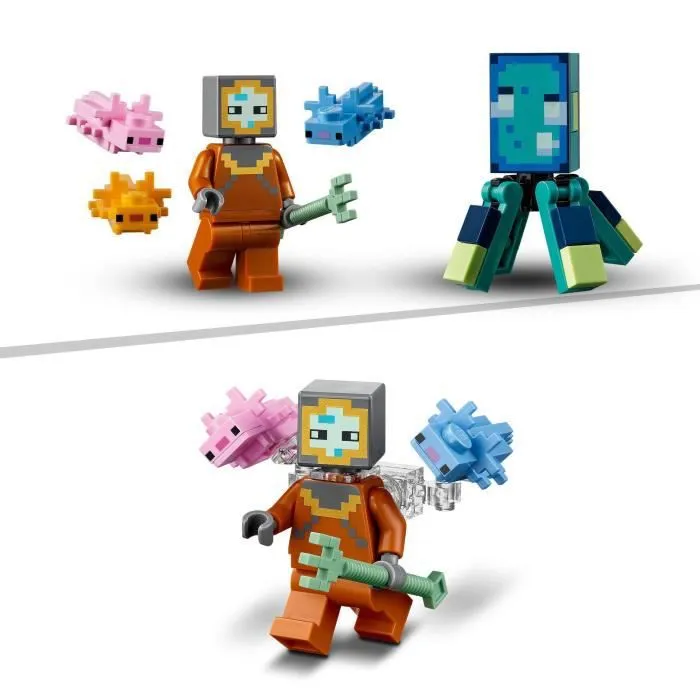 LEGO® 21180 Minecraft Le Combat Des Gardiens, Set Aventure Sous-Marine, Jouet de Construction Enfants +8 ans et Figurines Mobs-3