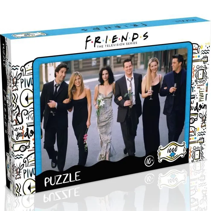 Puzzle FRIENDS Mariage 1000 pièces - WINNING MOVES - Scènes inoubliables - Pour enfants dès 14 ans-0