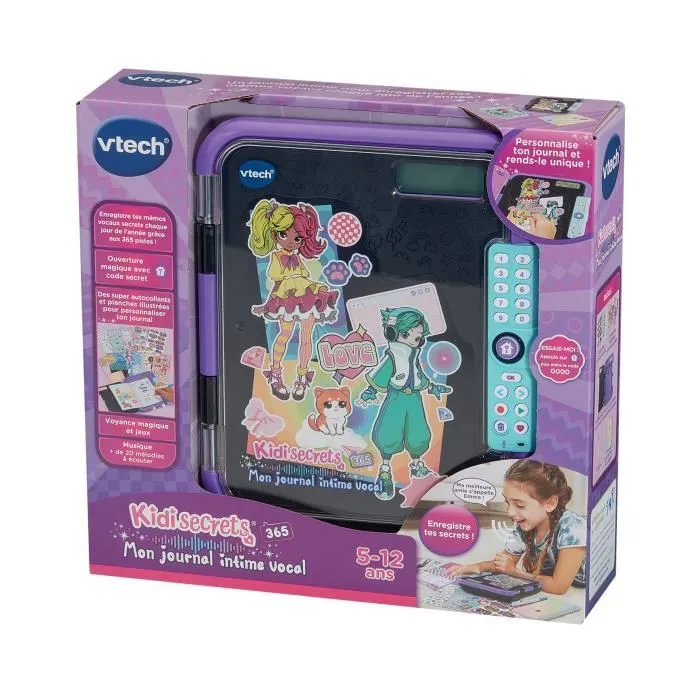 KIDISECRETS 365 - MON JOURNAL INTIME VOCAL (NOIR)-8
