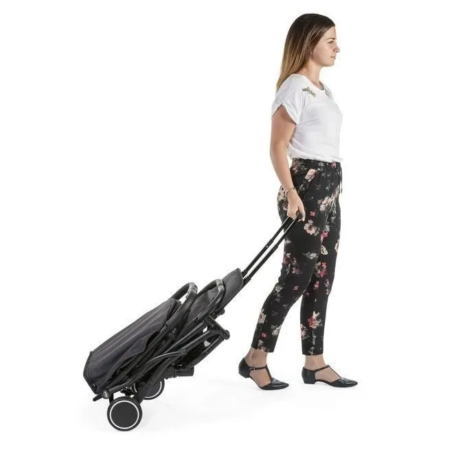 CHICCO Trolley Me - Poussette Compacte Pliable - De 0 à 15kg - Arceau de sécurité - Noir-3