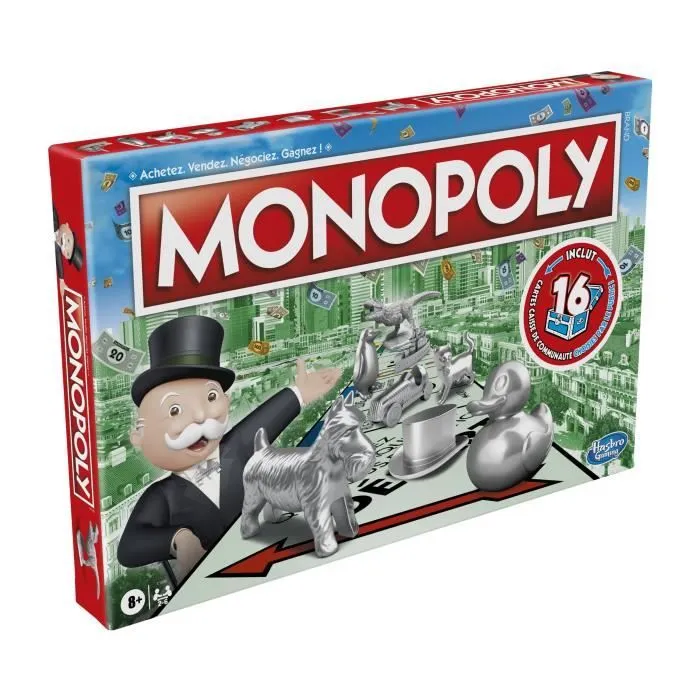 MONOPOLY - Jeu pour la famille et les enfants - 2 à 6 joueurs - dès 8 ans - Version Billet d'Or 100% Gagnant-6