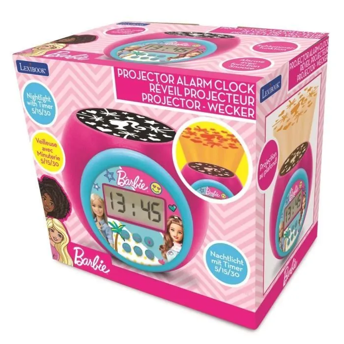 Réveil Projecteur Barbie avec Minuteur-2