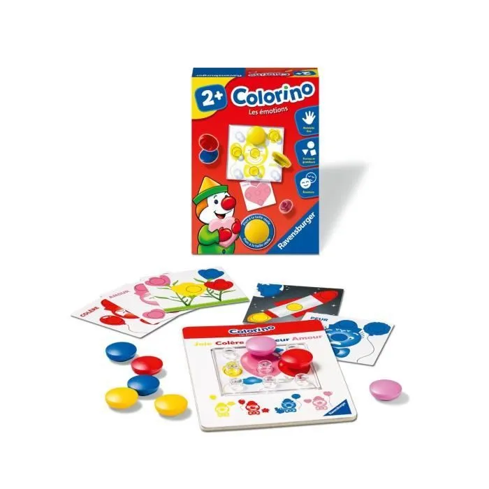 Colorino Les émotions - Jeu éducatif - Apprentissage des couleurs - Activités créatives enfant - Ravensburger - Dès 2 ans-1