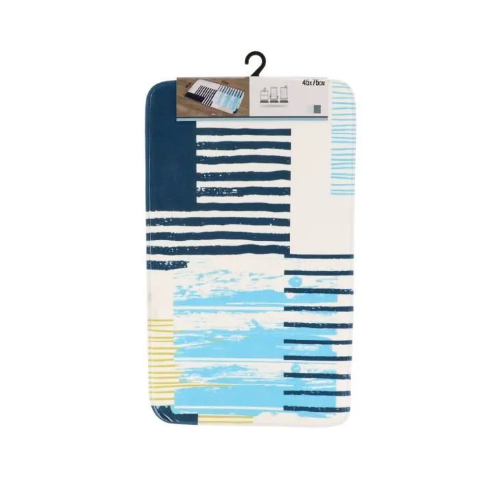 TENDANCE - Tapis de salle de bain en Microfibre 45 x 75 cm déco Bord de mer Bord De Mer-0