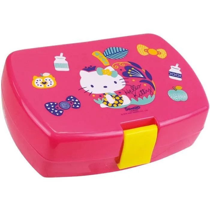 Boîte à goûter enfant Jemini - Hello Kitty Acidulée - Rose - Extérieur-0