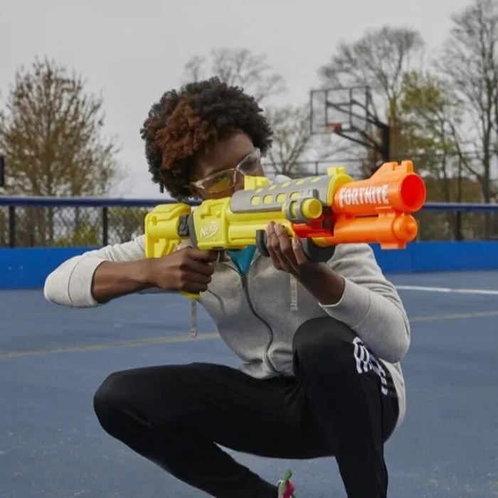 Blaster Nerf Fortnite Legendary Tac - Nerf - Fortnite Legendary Tac - Blaster - Remarquable - Bleu - 8 ans-2