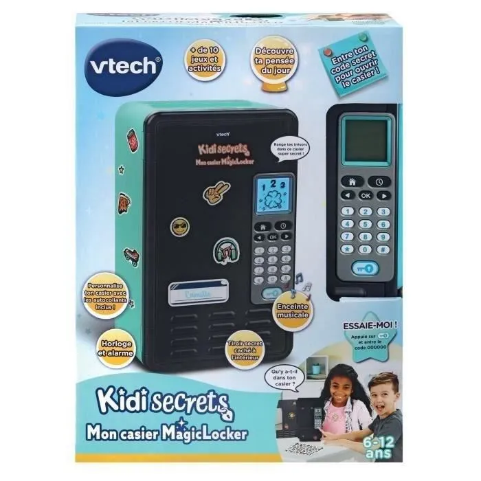 VTECH KIDISECRETS - MON CASIER MAGICLOCKER (BLEU/NOIR)-2