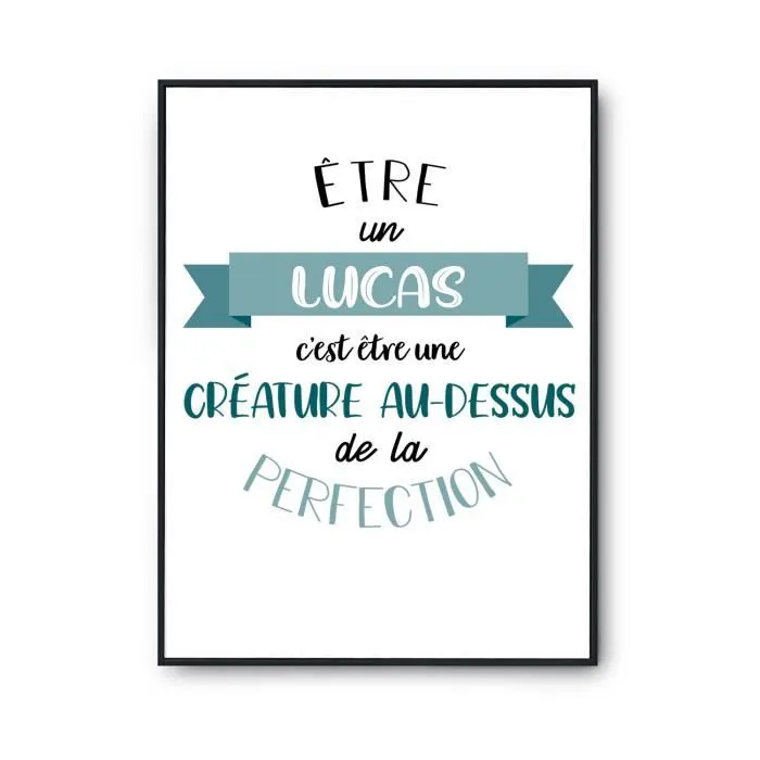 Affiche Lucas bébé parfait A4 (21 x 29.7 cm)-0