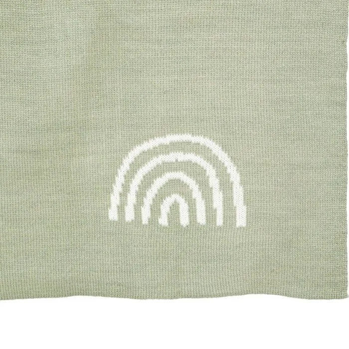 Couverture pour Bébé "Trico" 100X80cm Vert-1