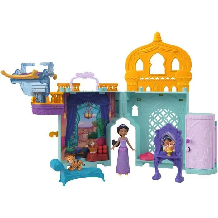 Princesses Disney-Le Château de Jasmine avec mini-poupée HLW93-0