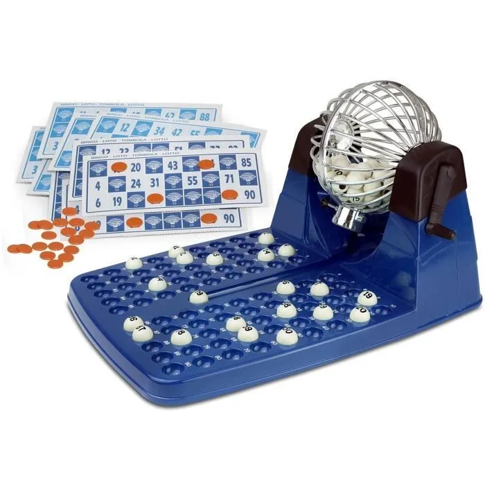 Loto automatique Luxe CHICOS - 48 cartons et 90 boules numérotées-1