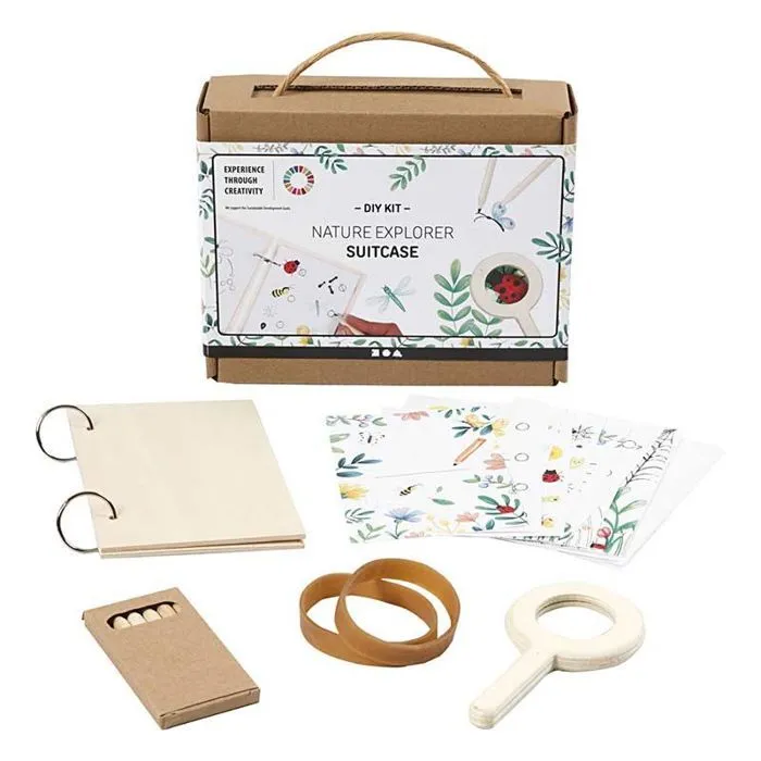 Kit créatif - Valise d'exploration nature - Enfant - Beige et vert-1