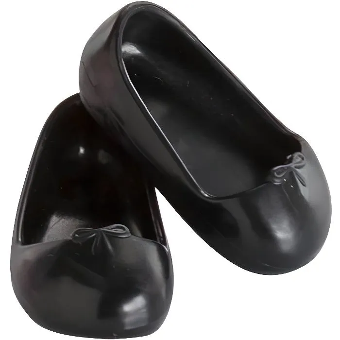 Chaussures pour poupée 36 cm Ma Corolle : Ballerines noires-0