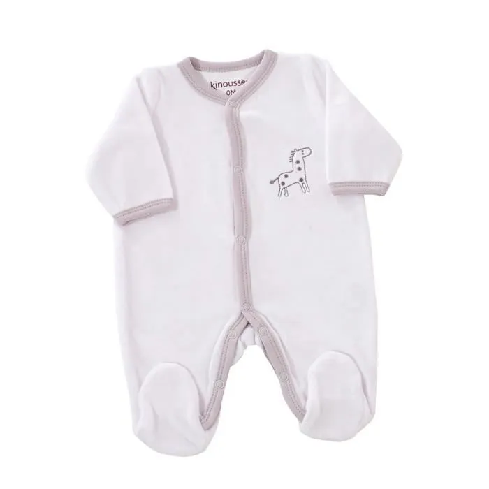 Trousseau de naissance - TROIS KILOS SEPT - Mixte - Pyjama en velours - 6 pièces - Blanc-2