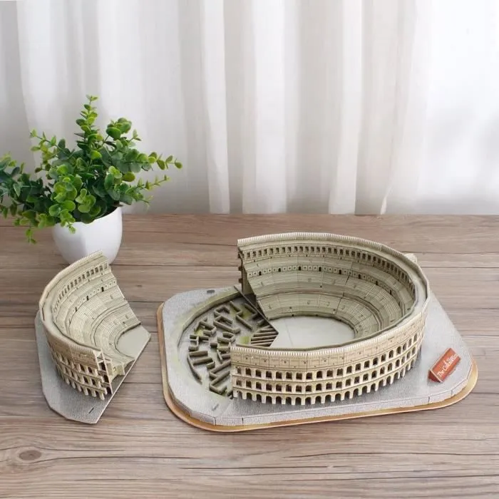Puzzle 3D Colisée Romain - XTREM RAIDERS - Guide de Rome inclus - Pour Enfant - Architecture et monument-3