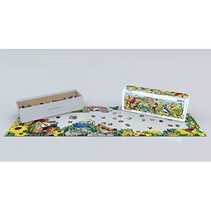 Puzzle Animaux - EUROGRAPHICS - Jardin Oiseaux - 1000 pièces - Version anglaise-2