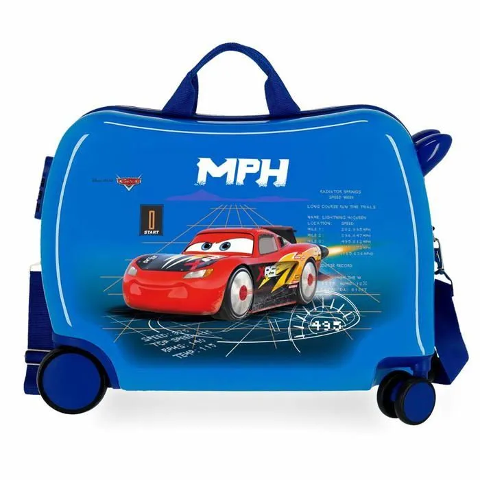 Disney Cars Rocket Racing Valise Enfant Bleu 50x38x20 cms Rigide ABS Serrure a combinaison 34L 2,1Kgs 4 roues Bagage a main-0