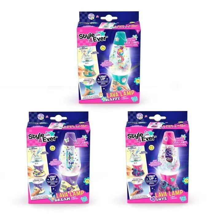 Mini Lava Lampe DIY - CANAL TOYS - STYLE 4 EVER - OFG 234 - Rose - Multicolore - Enfant-7