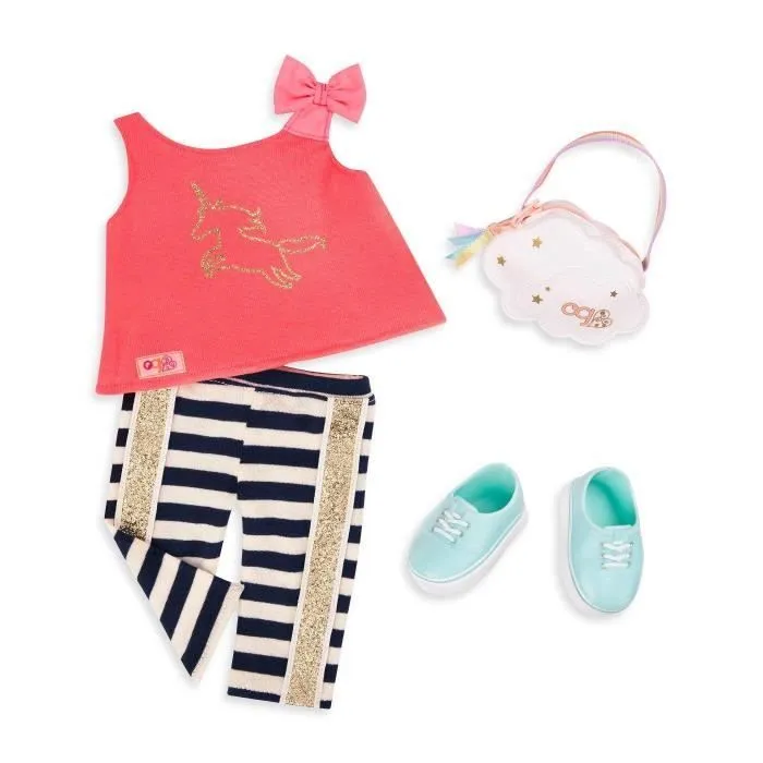 Tenue d'été pour poupée Our Generation - Modèle 70.30332Z - Coloris Assortis-0