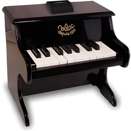 Piano  en bois avec partitions-0