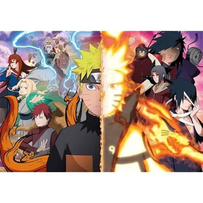 Puzzle Manga Naruto Shippuden - Clementoni - 500 pièces - Horizontal-1