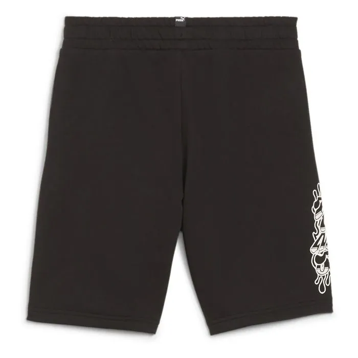 Short - Puma - Ess+ Mid 90s - Noir - Enfant - 68% Coton, 32% Polyester Recyclé-2