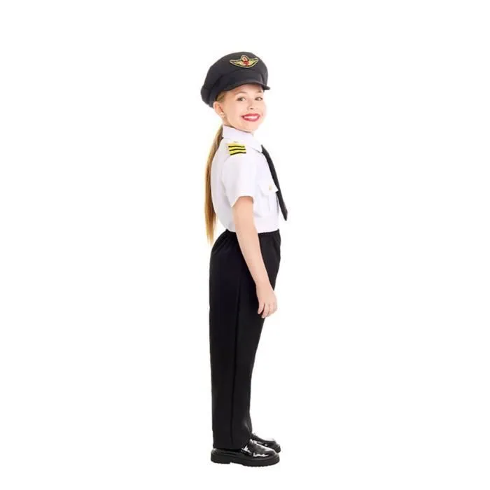 Partilandia Déguisement de pilote d'avion pour enfants (3-4 ans)-3