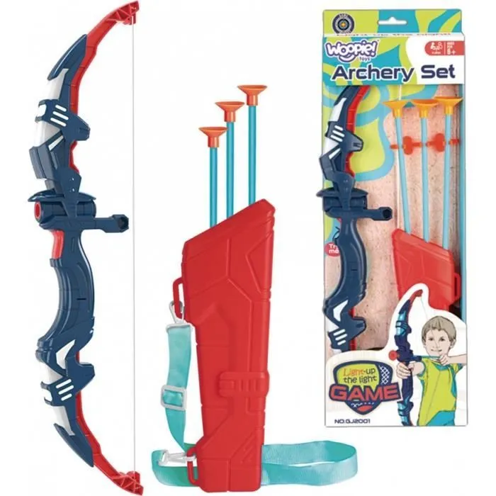 Jouet Arc et Flèche - WOOPIE - Set Enfant - 3 Flèches Ventouse - Matériel Non Toxique - 6 Ans et Plus-0