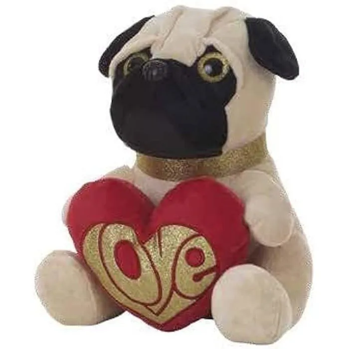 Jouet en peluche - LLOPIS - Carlin (18251) - 26 cm - Blanc - Pour enfants à partir de 3 ans-0