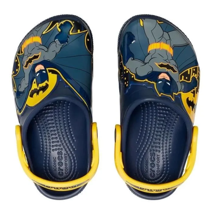 Sandales pour garçon CROCS FL BATMAN PATCH - Bleu - Talon plat - Marque CROCS-2