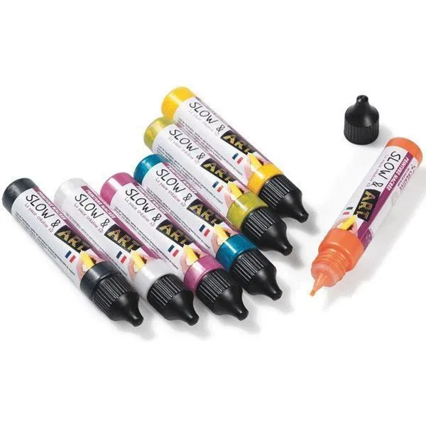Peinture Slow & Art - Graine Creative On A Tous Du Talent - Rouge Pailleté - Pour Adulte - 30 ml-1
